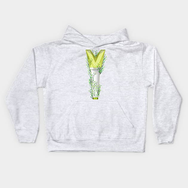 WAYV Floral Lightstick kpop Kids Hoodie by RetroAttic